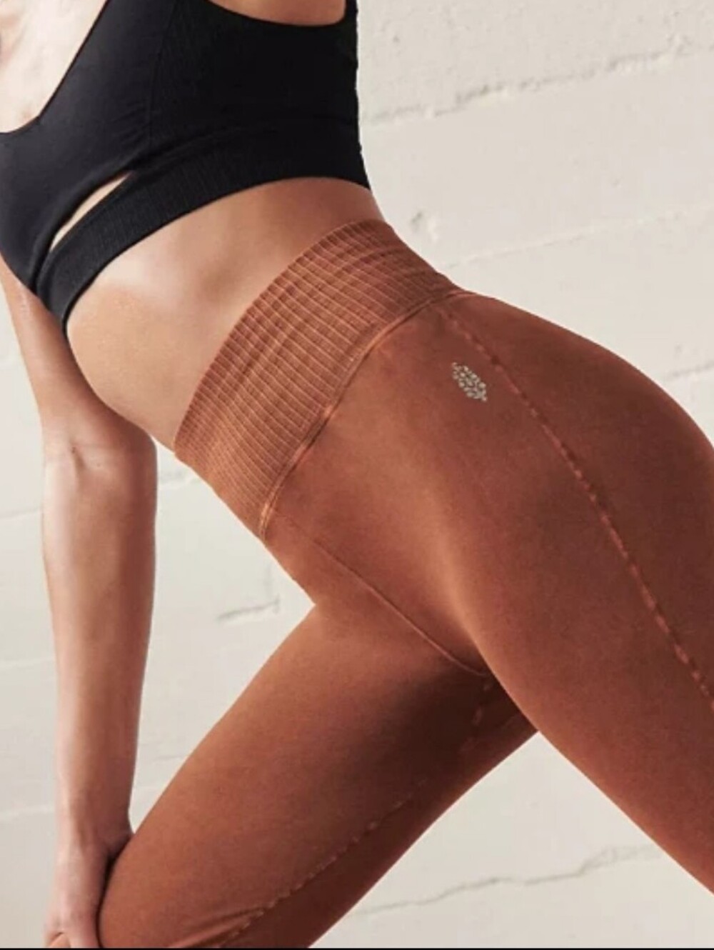 Free People Movement Good Karma High-rise Leggings in Toasted Coconut